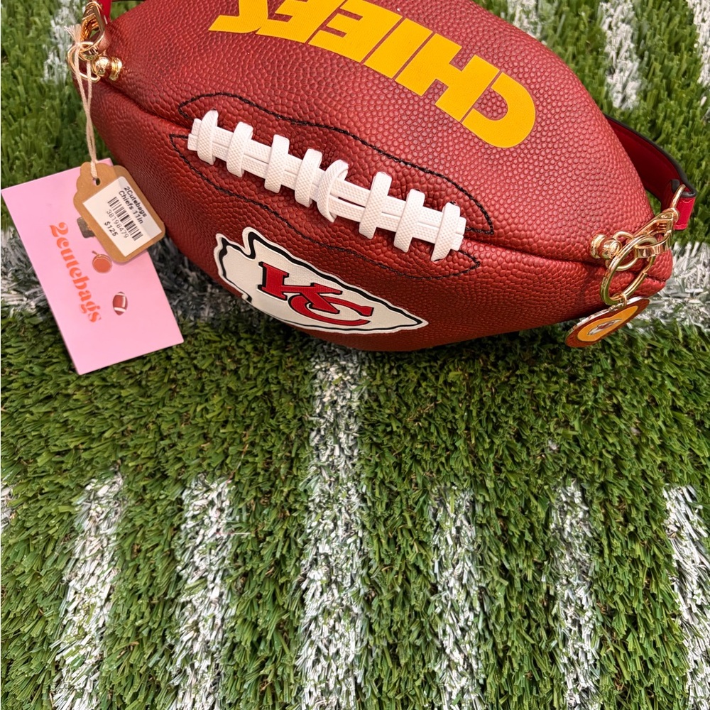 Red Football-Shaped Handbag